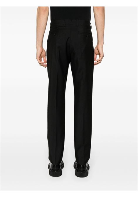 Black tailored slim-fit trousers - men AMI PARIS | HTR008WV0028001